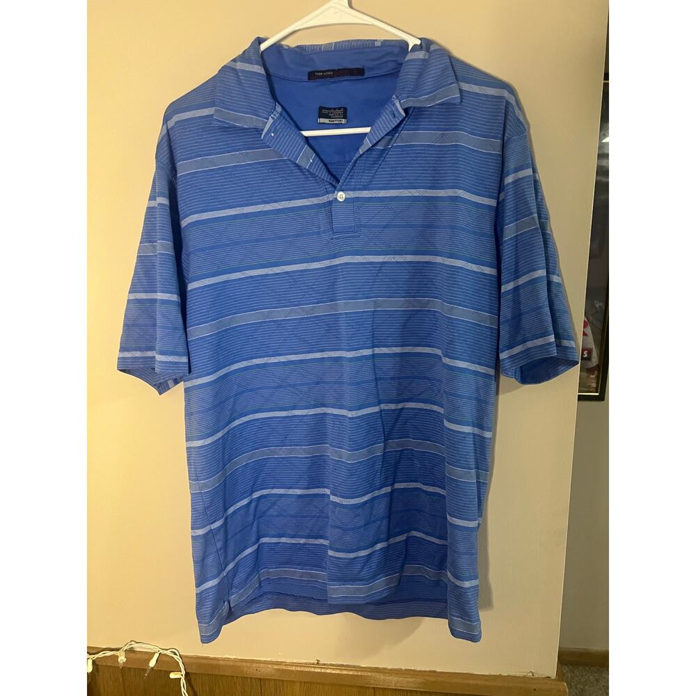 Striped Tiger Woods Golf Polo